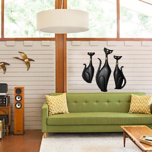 Atomic MCM Replica Removable Wallpaper Sexton Kitties - Etsy