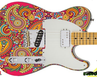 Guitar Skin Axe Wrap Re-skin Electric Body Bass Reface