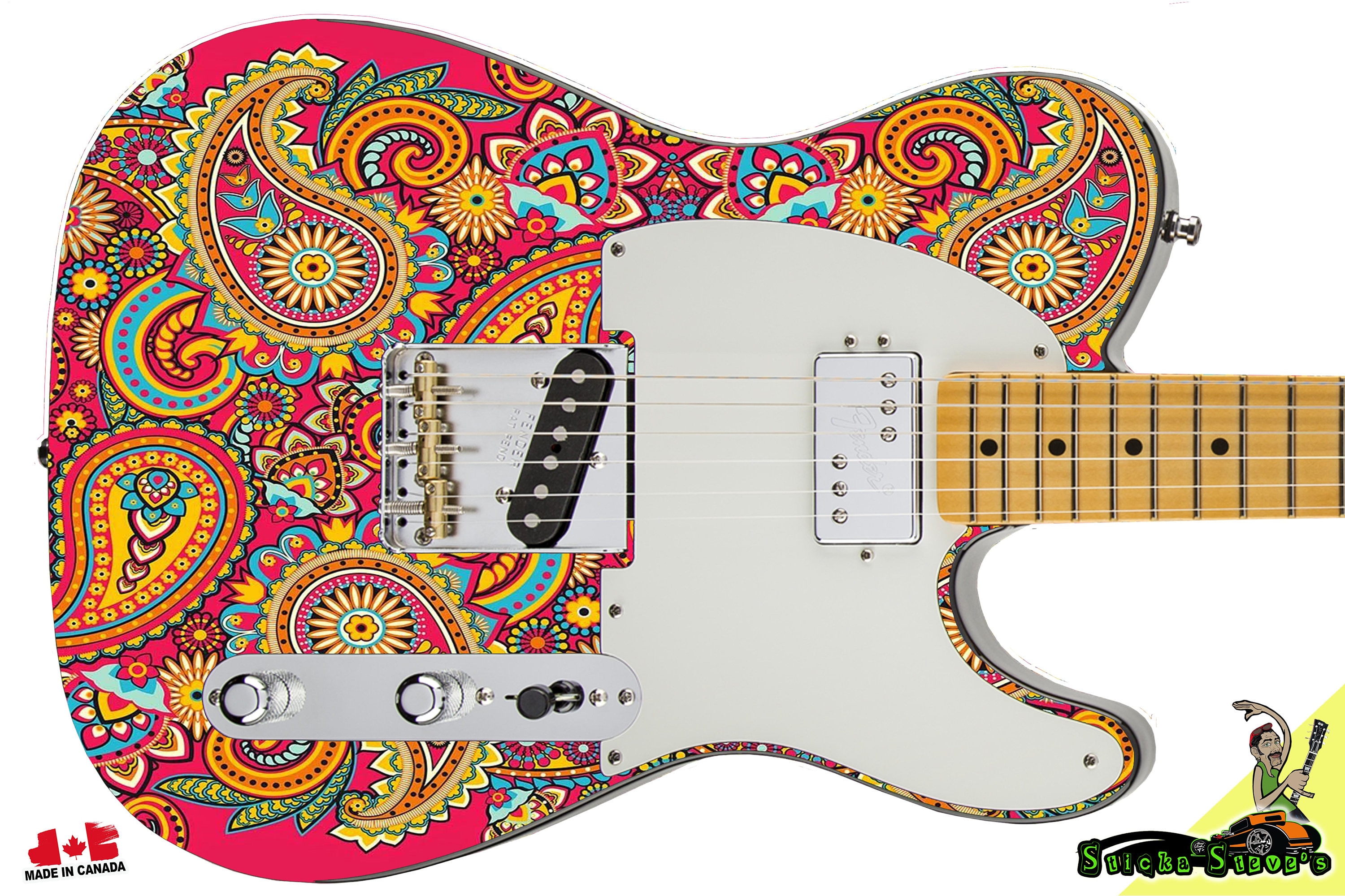 Pellicola Adesiva Per Chitarra Sticka Steve's – Occhi Di Molti 1380 – Re-skin Per Elettrica E Basso - Foto 4