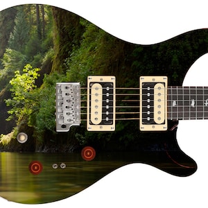 Guitar Skin Axe Wrap Re-skin Vinyl Decal DIY - Magical Waterfall 817