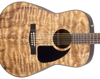 Guitar Skin Axe Wrap Re-skin Vinyl Decal Acoustic Quilted Maple Bareback GS 201