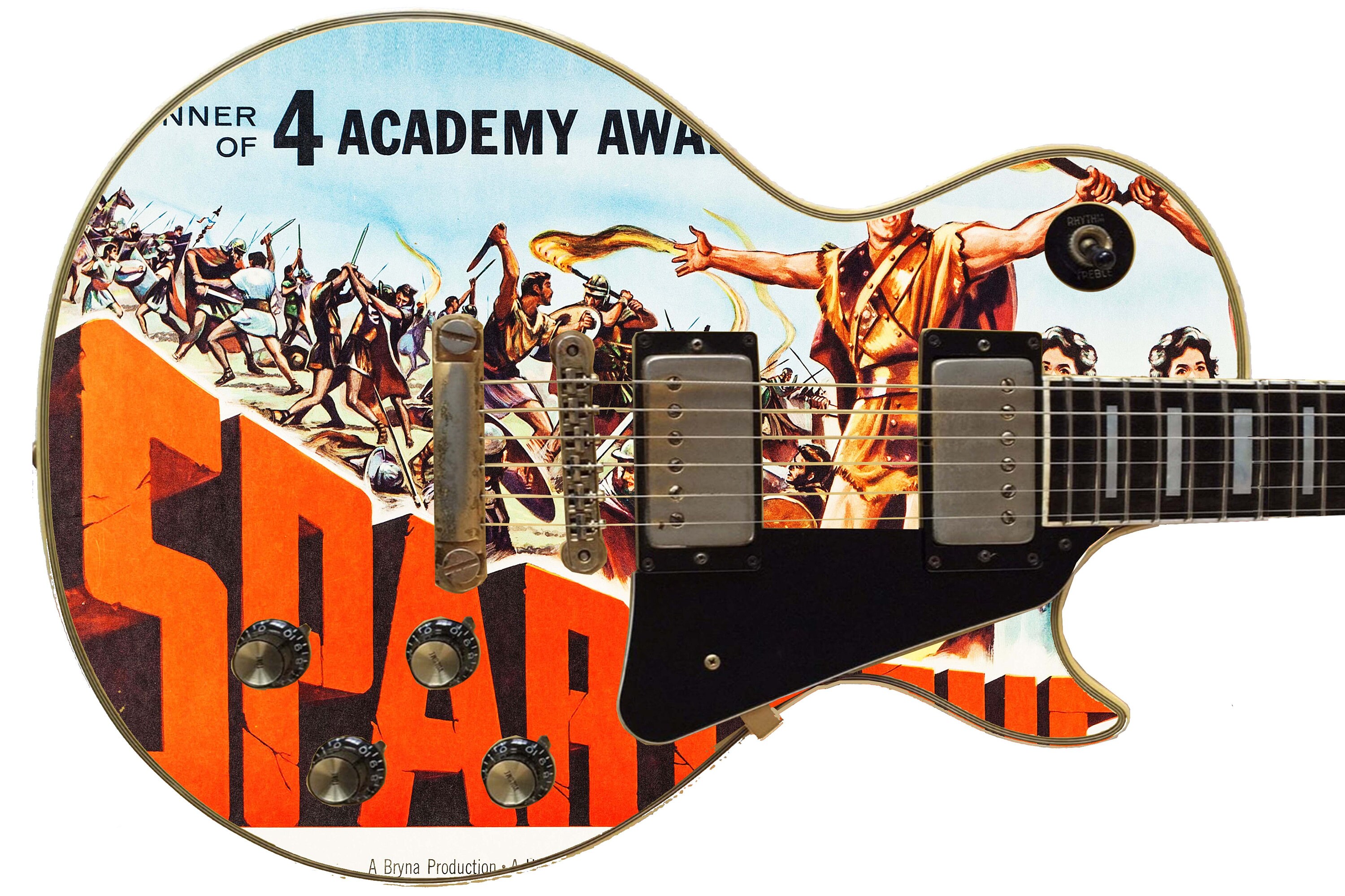 213 Righty Electric Guitar Skin Spartacus Kirk Douglas Style Etsy