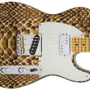 Gitarren-Haut Axt Wrap Re-Skin Bass Electric Reface DIY Wüste Schlangenhaut 671