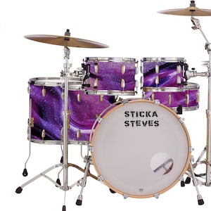 Drum Wrap Percussion Shell Cover Bass Kick Snare Tom DIY Fuchsia Lip Gloss 707