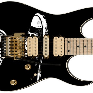 Guitar Skin Axe Wrap Re-skin Bass Body Reface DIY Instrument Electric Skin Lazy Day Chucks 004