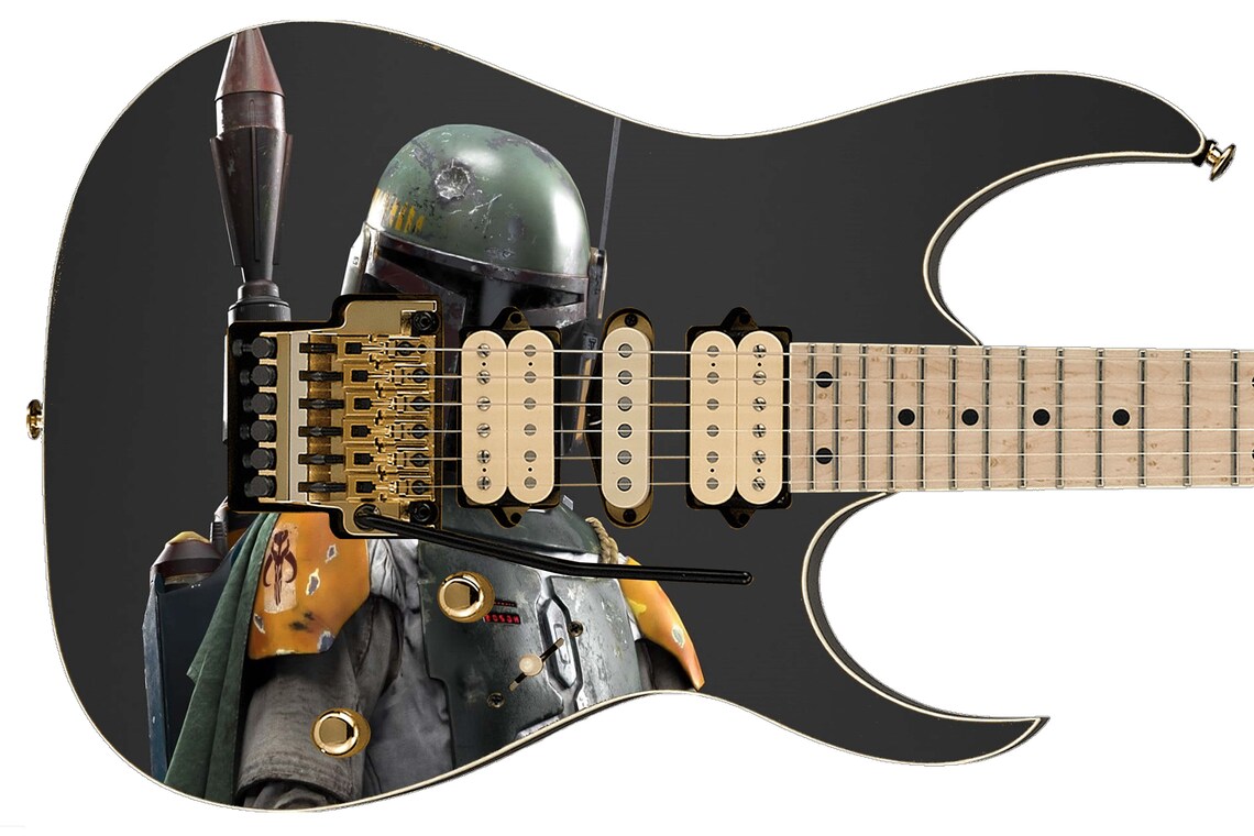 Guitar Skin Axe Wrap Star Wars Boba Fett Bounty Hunter Decal Etsy UK