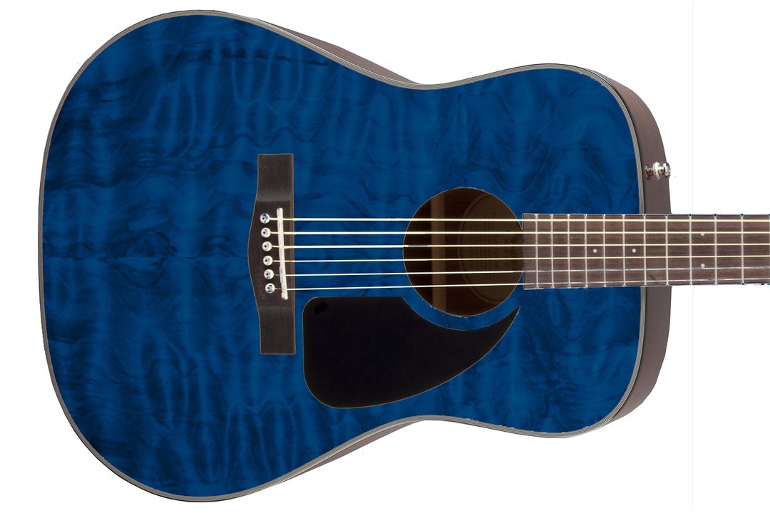 Guitar Skin Axe Wrap Reskin Vinyl Decal Acoustic Quilted Etsy