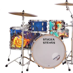 Drum Wrap Percussion Shell Cover Bass Kick Snare Tom DIY Galaxy Master 702