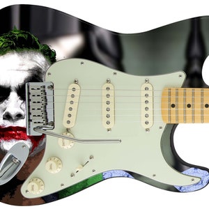 Guitar Skin Axe Wrap Re-skin DIY Lendário Heath Joker 583