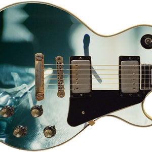 Gitarrskin Topprankad 5-stjärnig Axe Wrap Re-skin Body Bass Reface Electric Music Custom Cover DIY Match Stick Ashtray Man 072