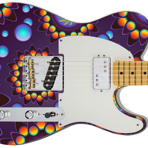 Guitar Skin Axe Wrap Re-skin Electric Body Bass Reface Custom Music Instrument Cover Art DIY  Patterns of Fun 493