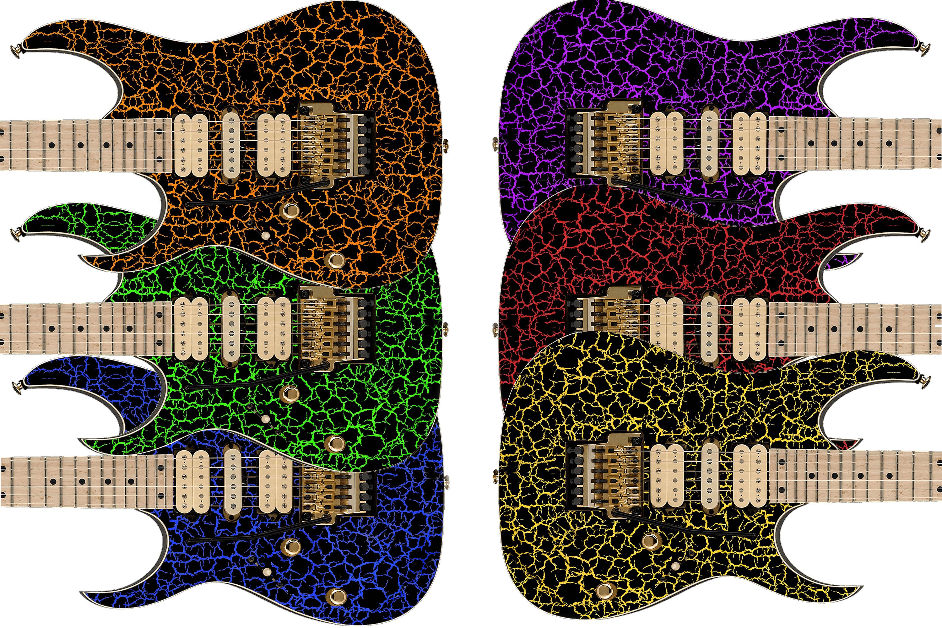 Guitar Wrap Skin Axe Re-skin Iconic 80's 6 Volt Crackle Back Guitar Wrap Skin Axe Re-skin Iconic 80's 6 Volt Crackle Back