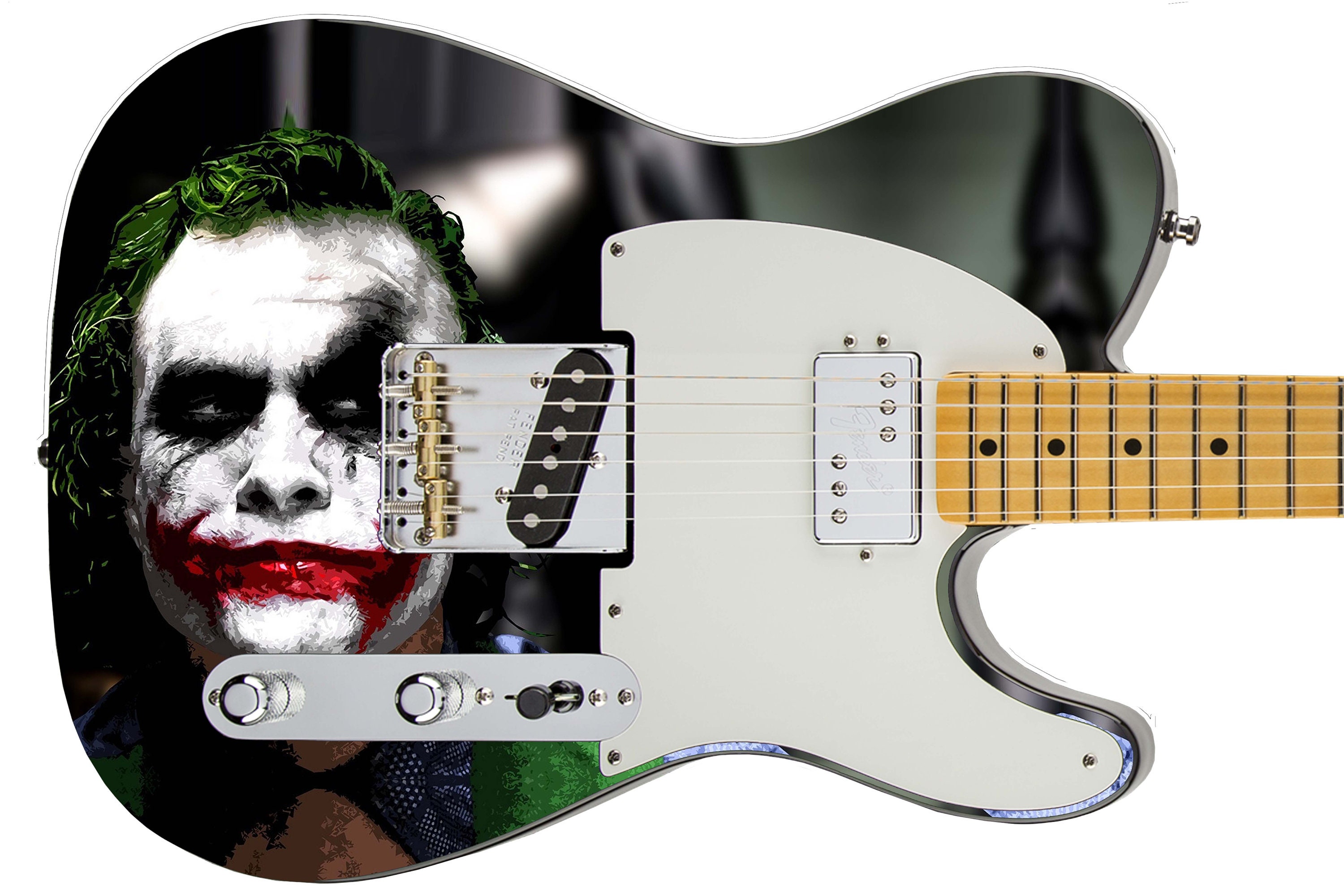Guitar Skin Axe Wrap Re-skin DIY Legendary Heath Joker 583