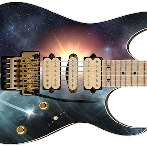 Enveloppe de hache de peau de guitare, corps électrique, reface de basse, couverture d&#39;instrument de musique personnalisée, bricolage, bouclier magnétique inversé 480
