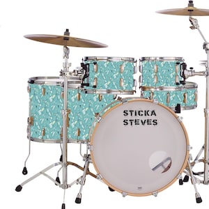 Drum Wrap Percussion Shell Cover Bass Kick Snare Tom DIY Martini Time 1152