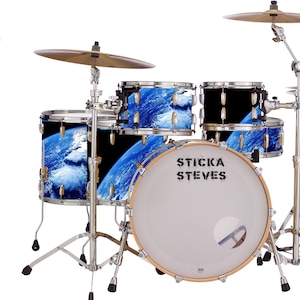 Drum Wrap Percussion Shell Cover Bass Kick Snare Tom DIY Planet Earth 255