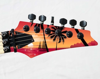Battipenna paletta tremolo skin wrap reskin per chitarre - California Sunset 363