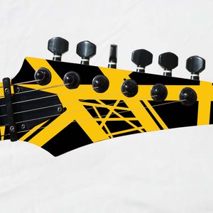 Pickguard Headstock Tremolo Skin Wrap Reskin for Guitars Abstract Stripes V9