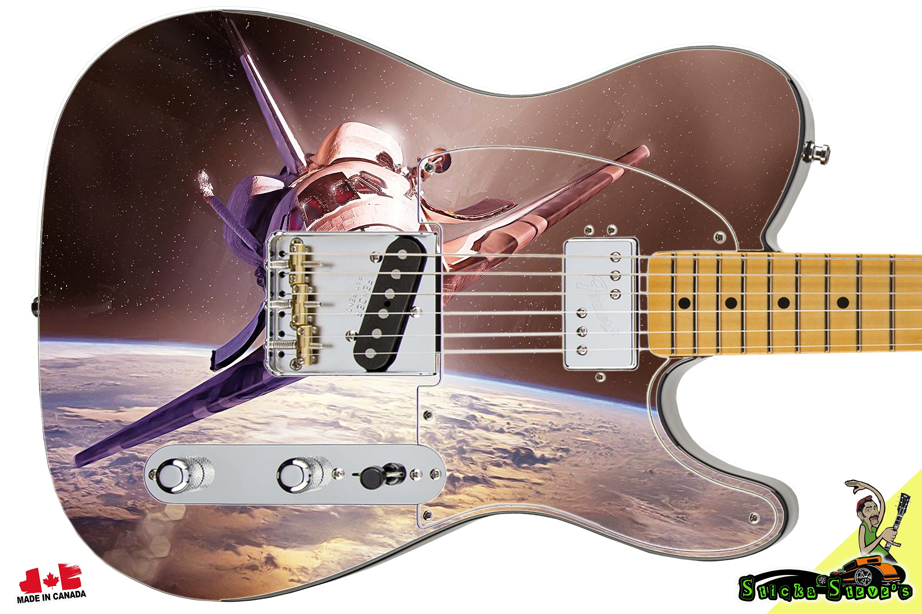 Guitar Skin Axe Wrap Reskin Houston Do You Copy 507 Etsy