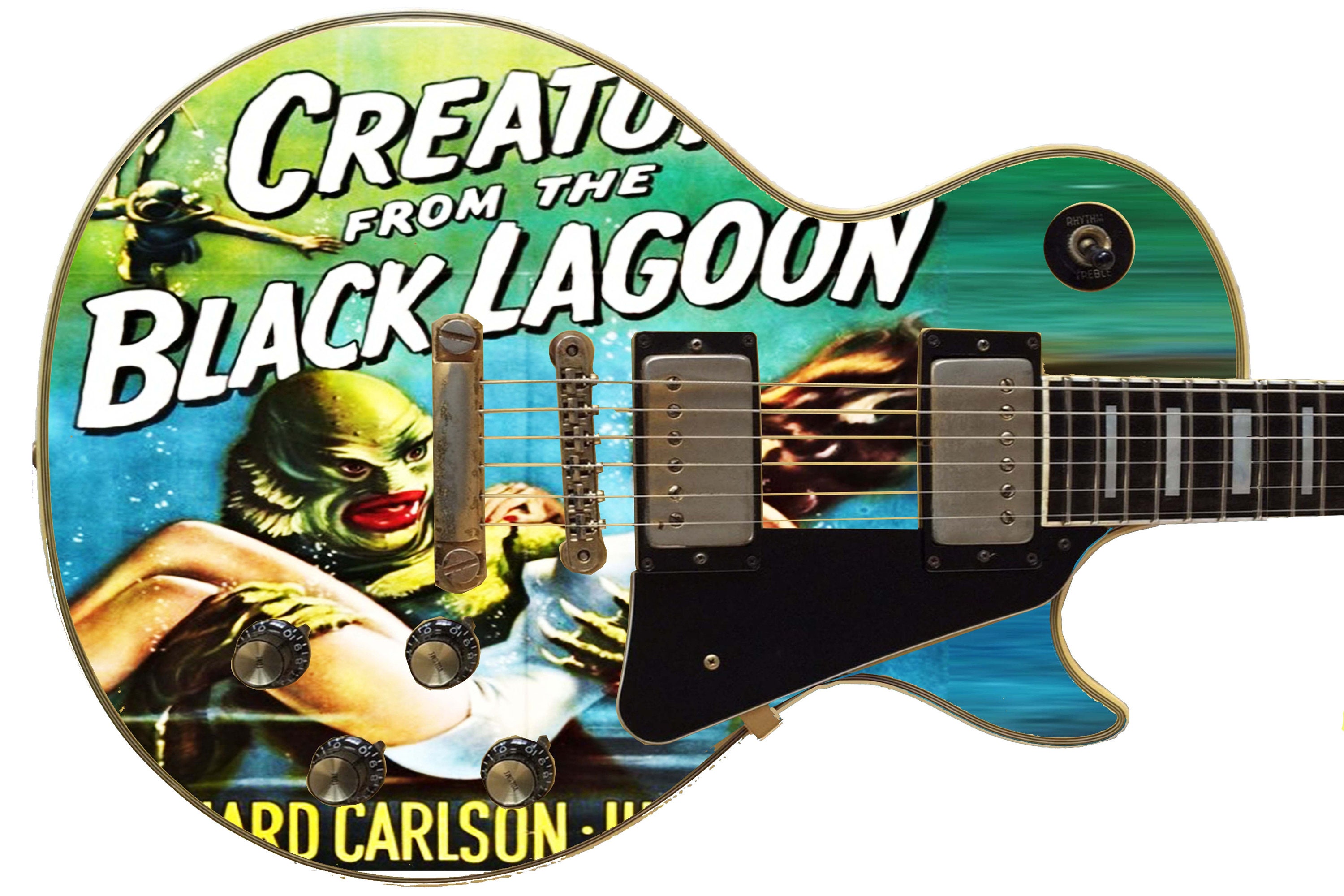 Guitar Skin Axe Wrap Re-skin Righty Electric Creature From