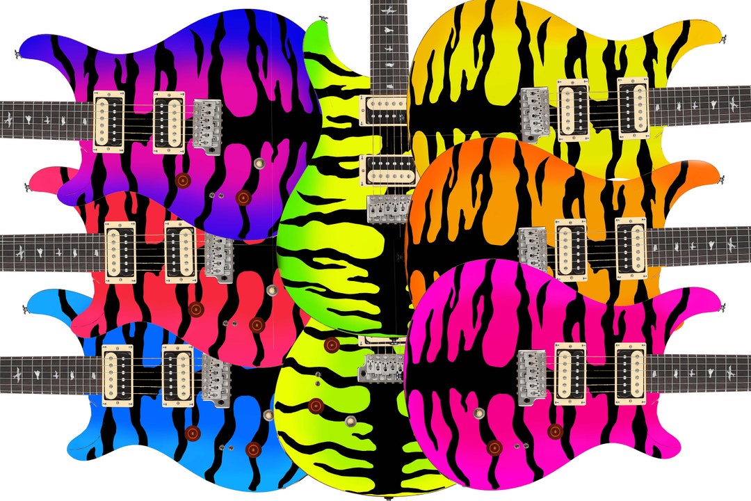 Guitar Skin Wrap Axe Reface Electric Iconic 80's Vivid