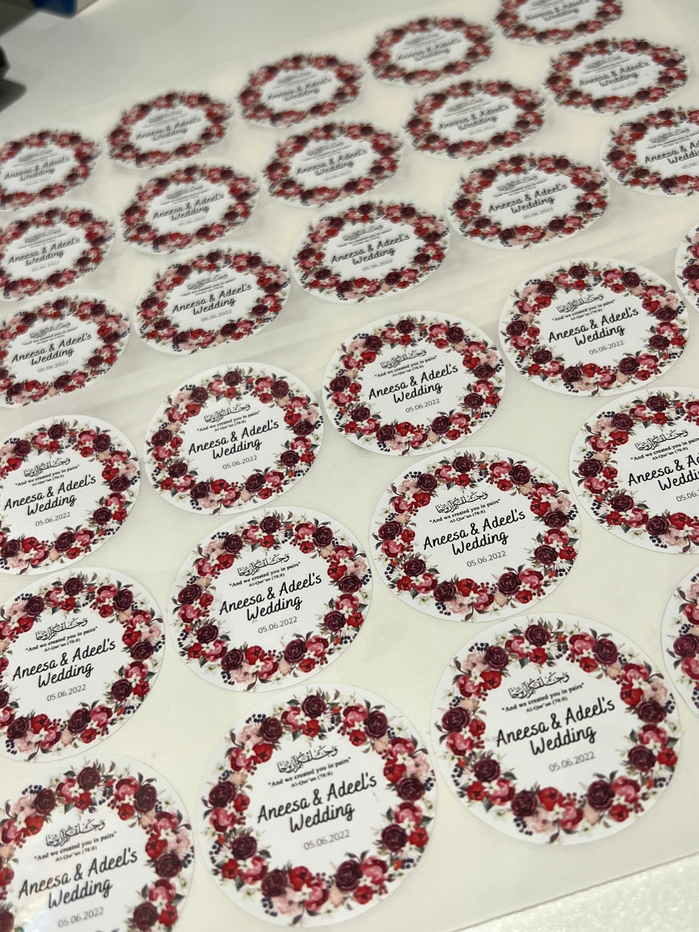Personalised Wedding/nikkah Stickers Etsy UK