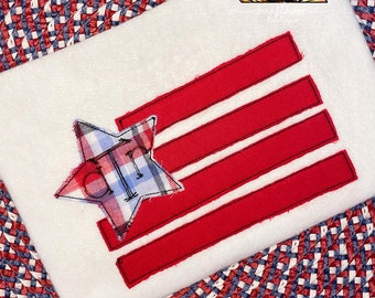 Gepersonaliseerd patriottisch shirt: sterborduurwerk, 4 juli, Memorial Day