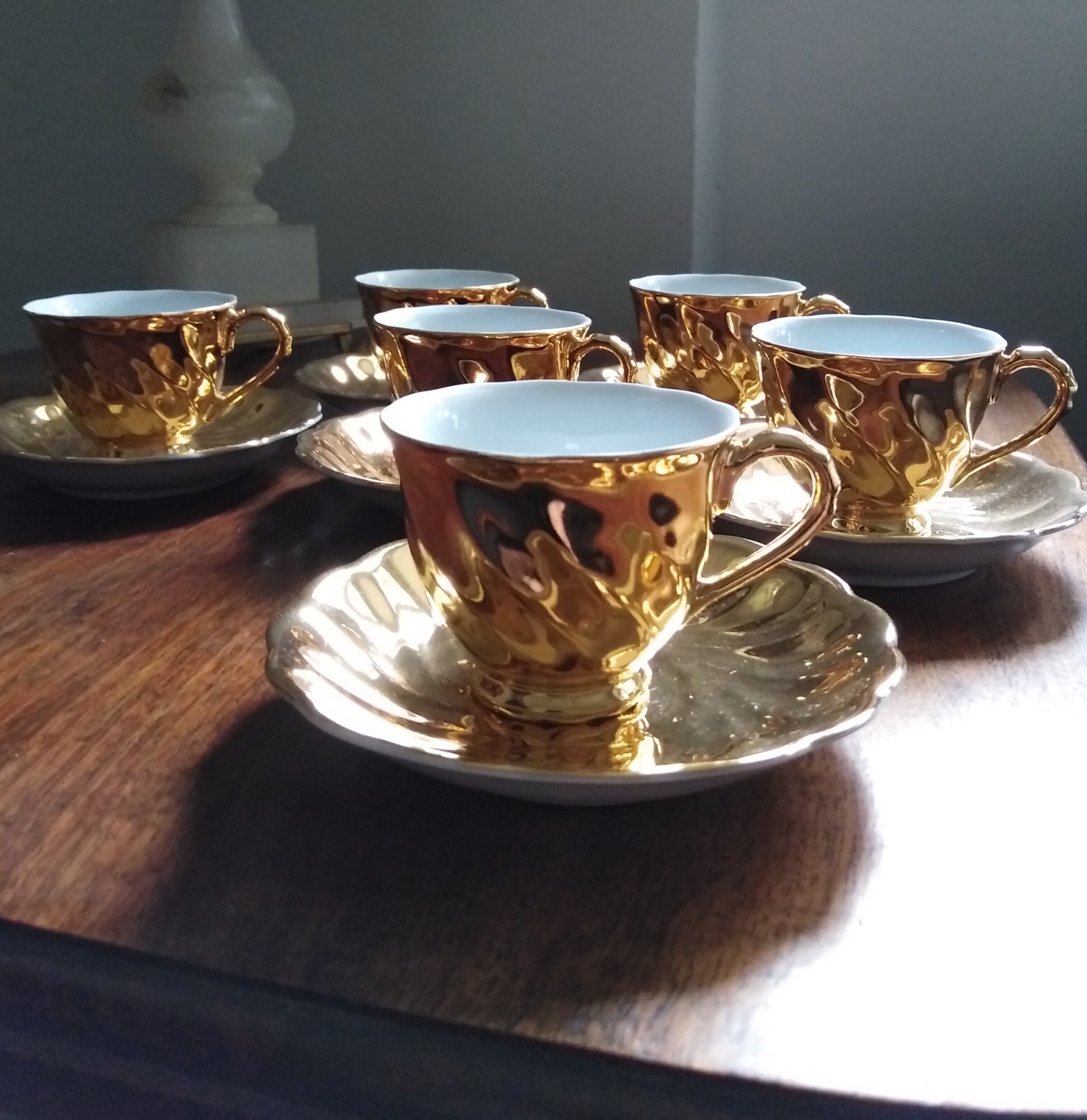 Gold Avondale fine china tea set made in Australia Vintage Etsy