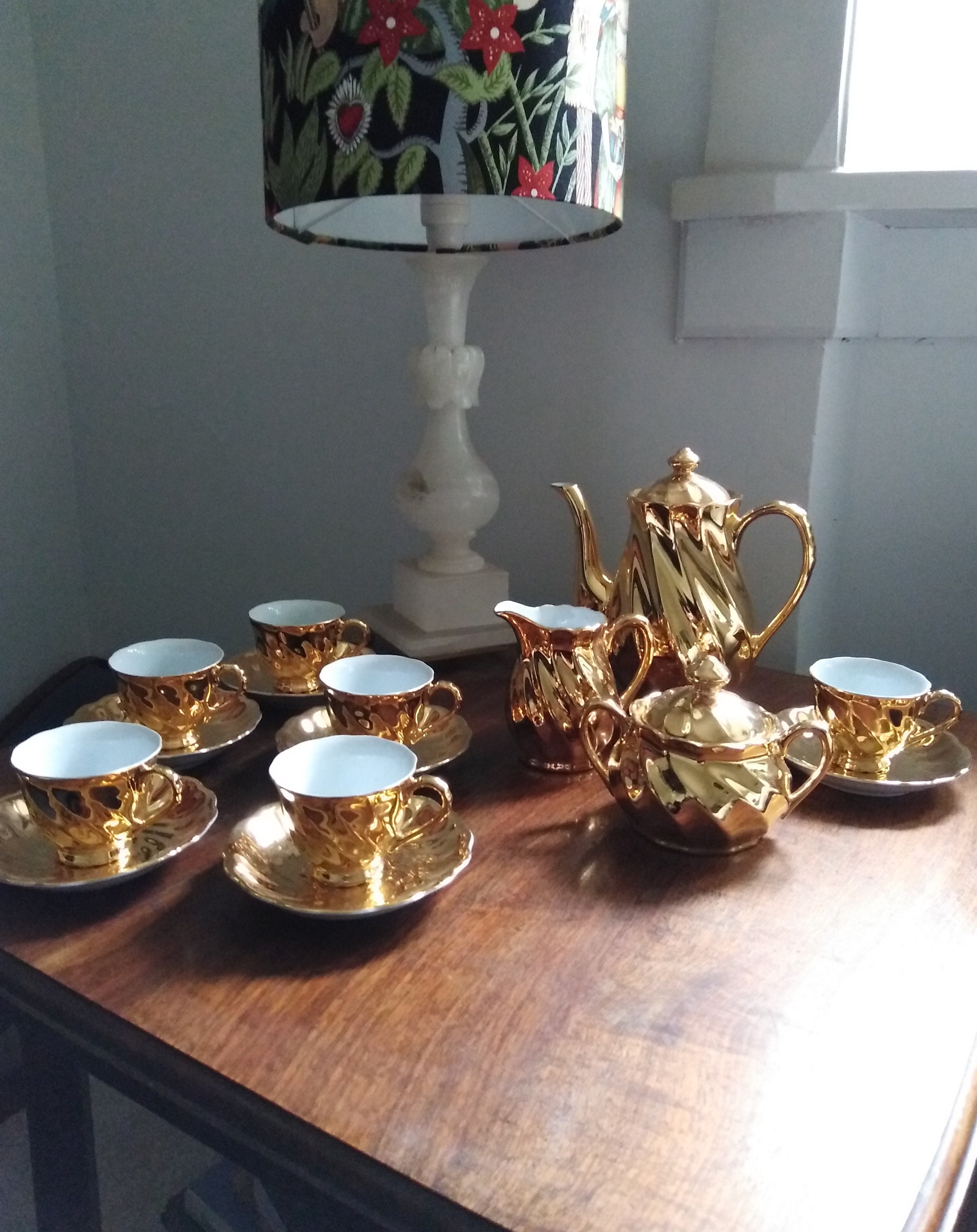 Gold Avondale fine china tea set made in Australia Vintage Etsy