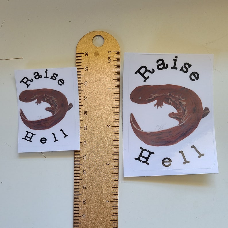Hellbender Raise Hell Sticker - Etsy