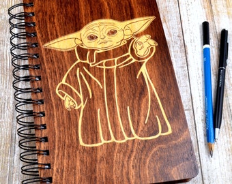The Child Journal, The Child Sketchbook, Laser Cut Journal, Laser Cut Sketchbook, Wood Journal, Wood Sketchbook, Laser Cut Wood