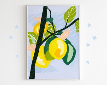 Lemon Drop Art Print - Etsy