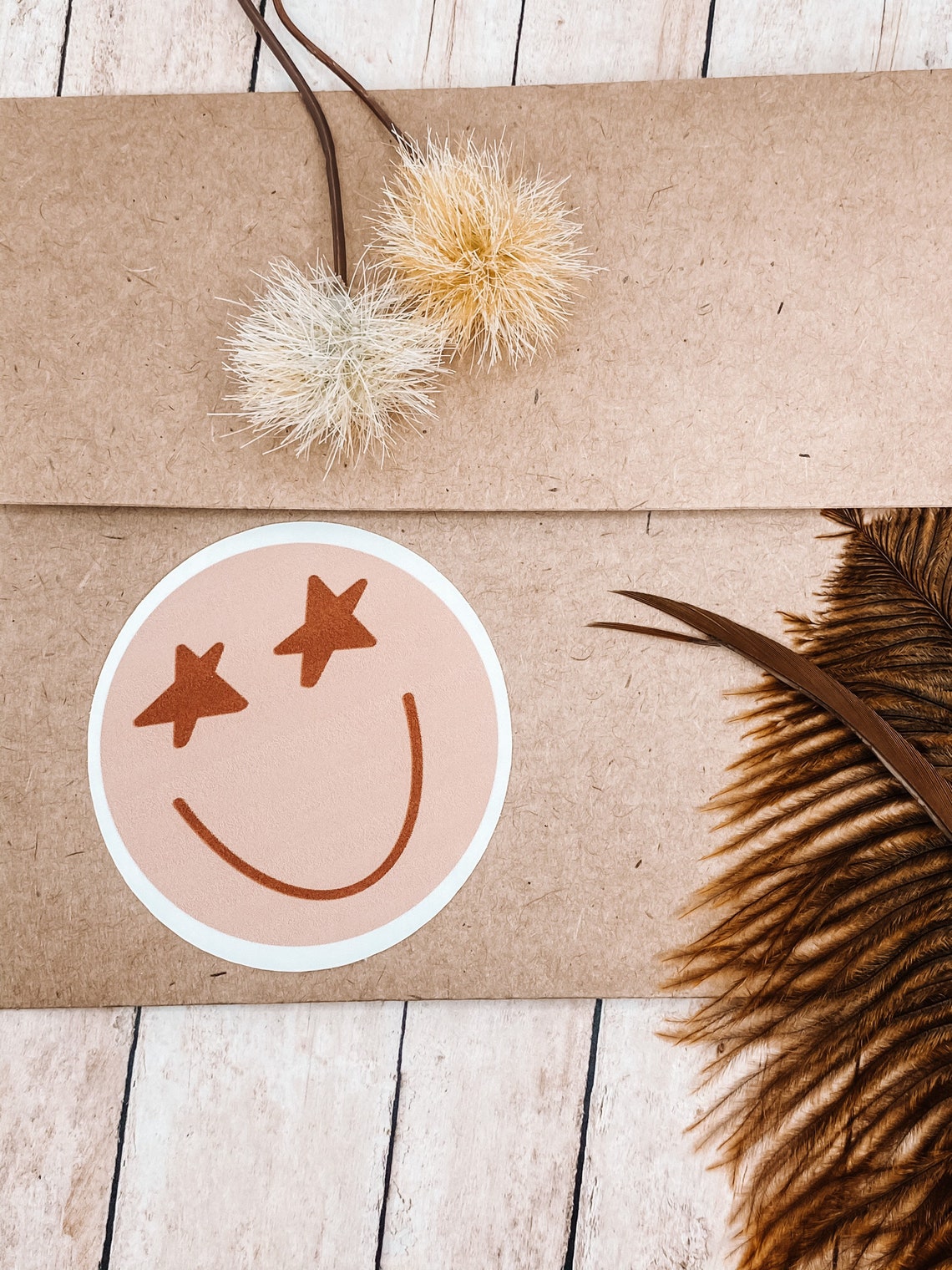 Star Smiley Face Sticker TRENDY STICKER sticker laptop | Etsy