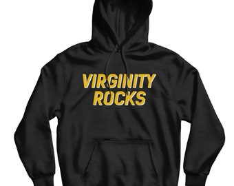 virginity rocks blue hoodie