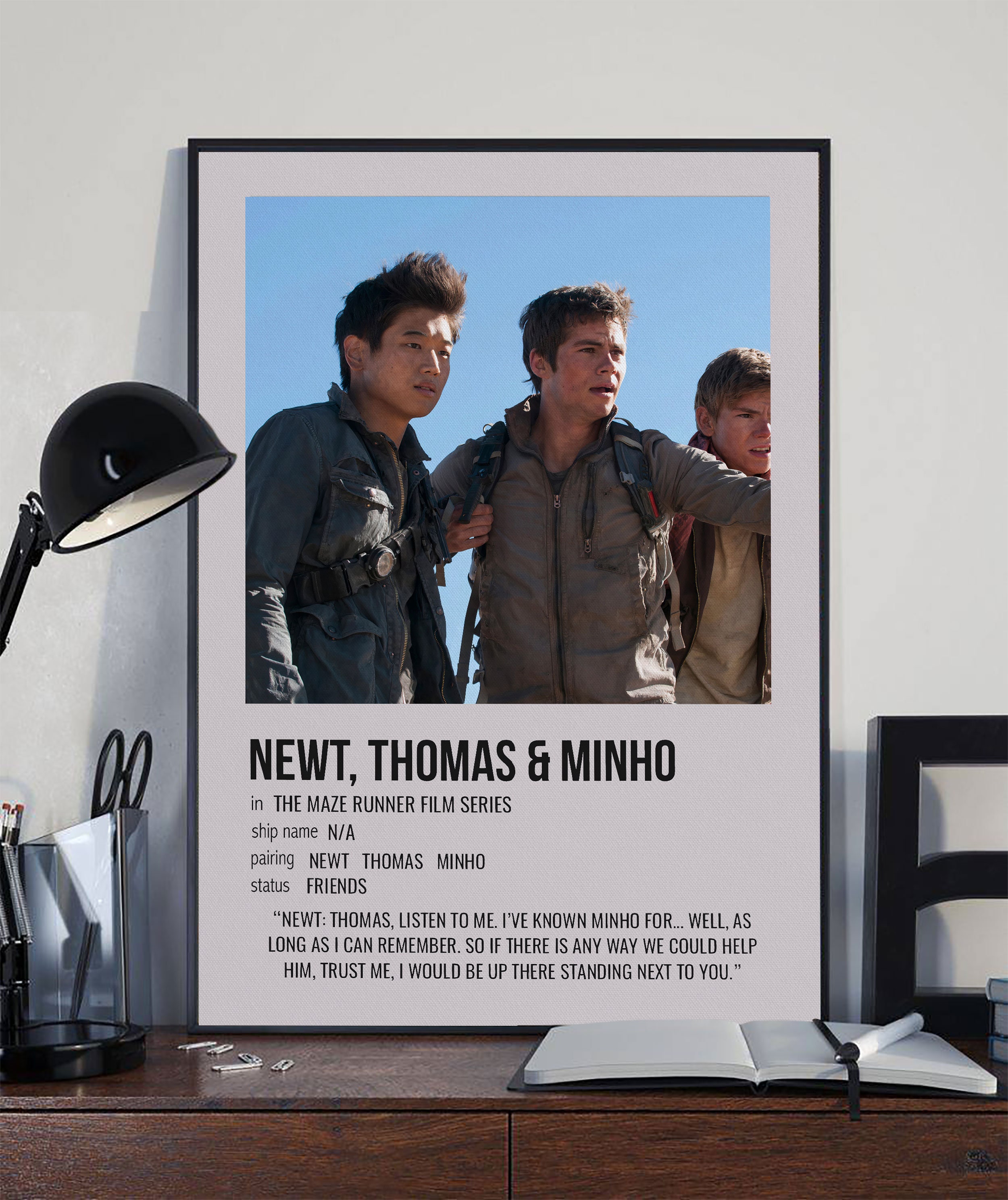 the maze runner film series posters maze runner print dylan etsy