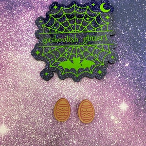Easter egg stud earring mold