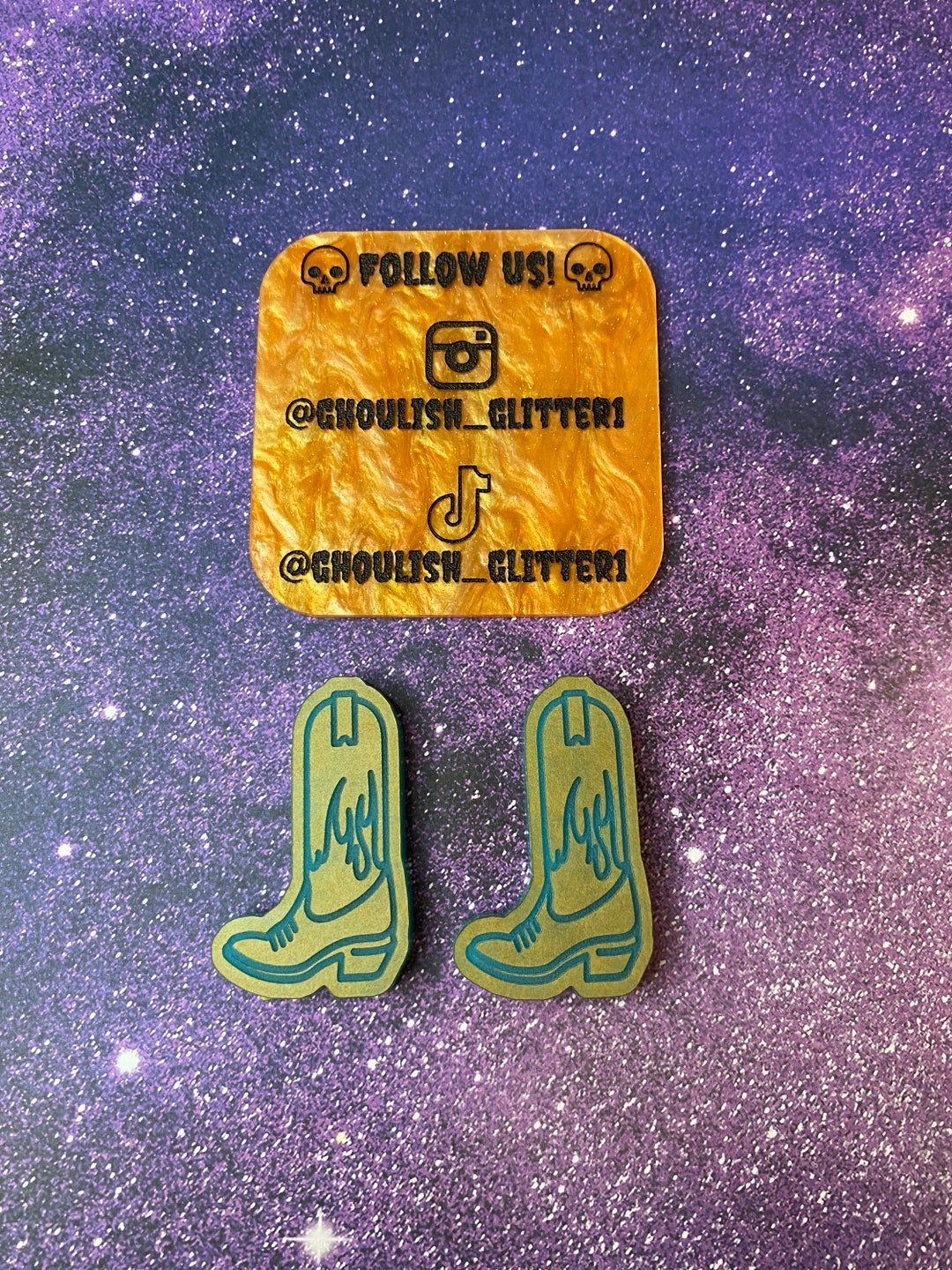 Cowboy Boots Barrette Mold Etsy