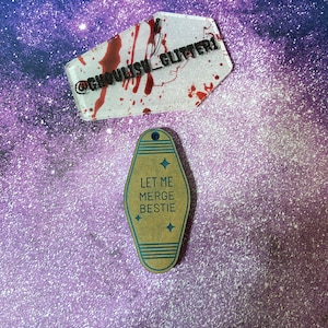 Let me merge bestie hotel keychain mold