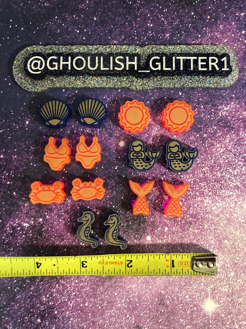 Fun in the sun earring mold set