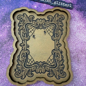 Spooky frame tray/ coaster mold