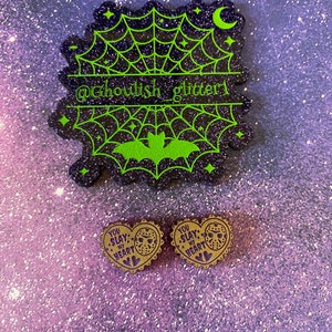 You slay my heart stud earring mold