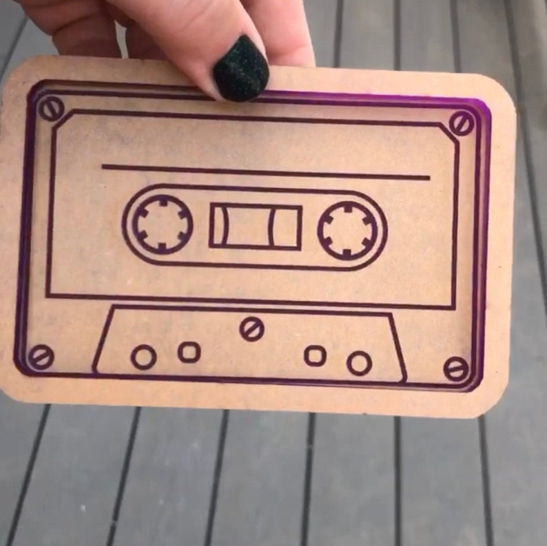 Cassette tape trinket tray mold