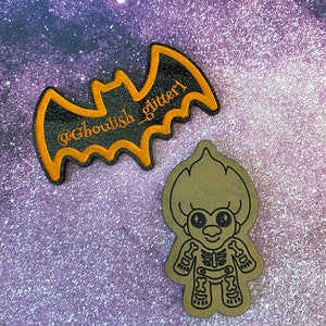 Skelly guy keychain / badge reel sized mold
