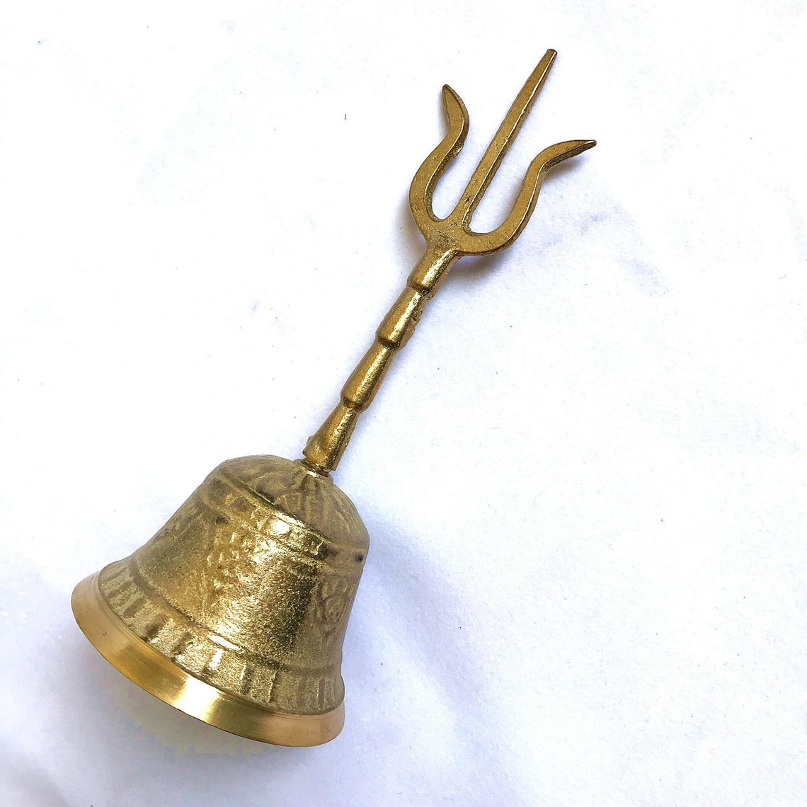 Brass Antique Hand Bells Taoist Sanqing Bells Buddhist Etsy