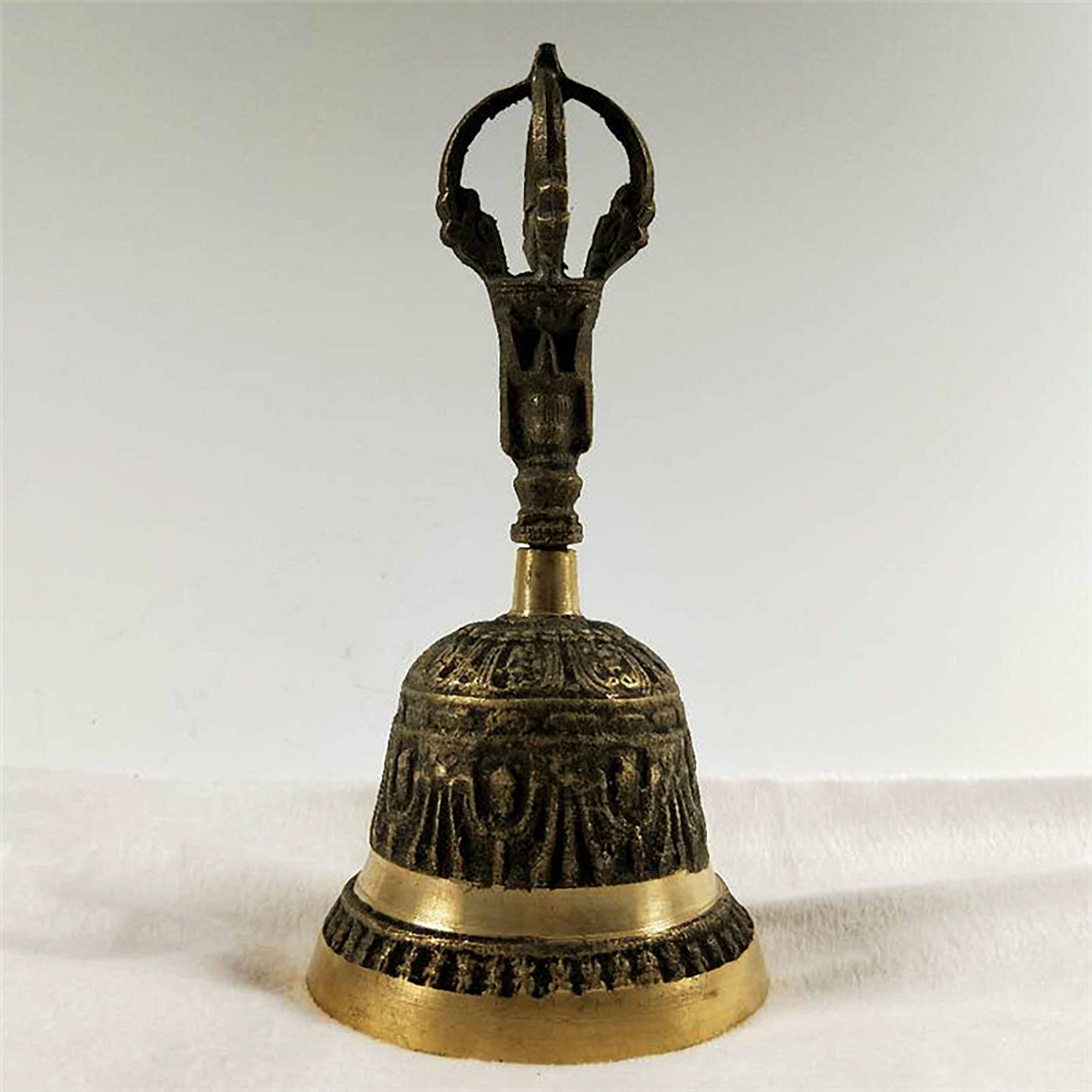 Tibetan Hand Bell Meditation Tibetan Pure Brass Bell Etsy