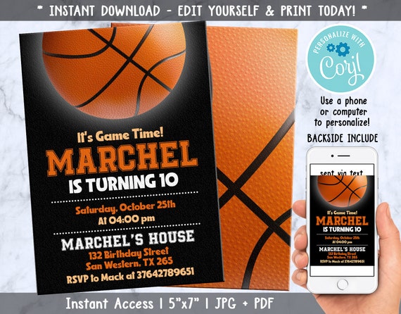 Editable Birthday Invitation Birthday Party Invitation Party - Etsy