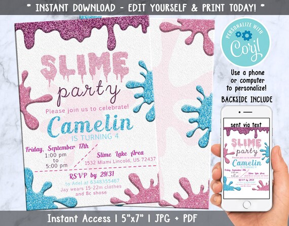 Editable Birthday Invitation Birthday Party Invitation Party - Etsy