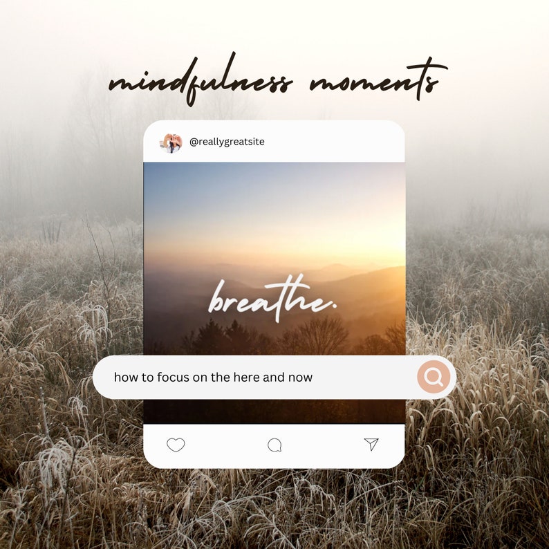Wellness Coach Instagram Templates: Mindfulness Social Media Pack ...