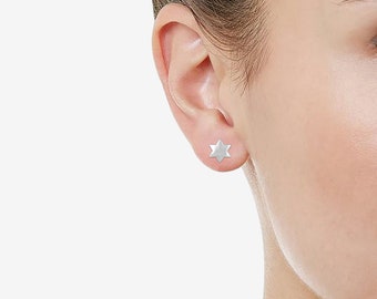Star Stud Earrings in 925 Sterling Silver Jewelry for Women and Girls
