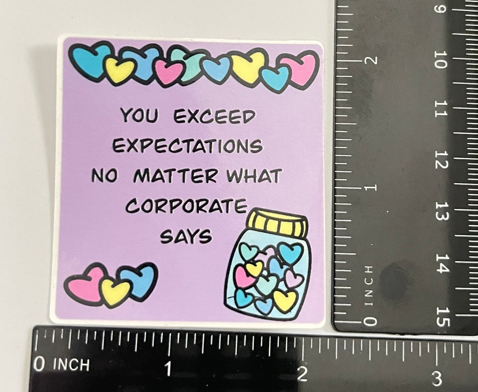 Pharmacy Corporate Sticker! 2.25 Inches High. You Exceed Expectations ...